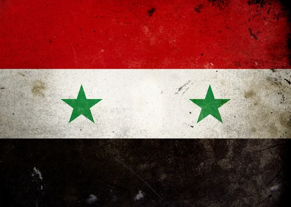 Bandiera Grunge Siria — Foto Stock
