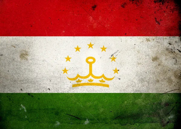 Гранж прапор Таджикистану — стокове фото
