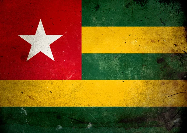 Bandeira Grunge Togo — Fotografia de Stock