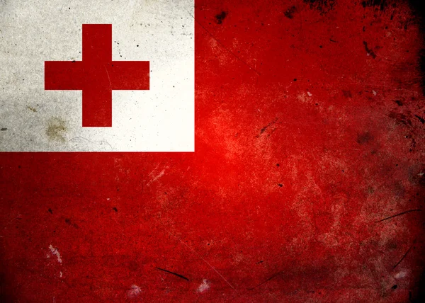 Grunge Flagge Tonga — Stockfoto