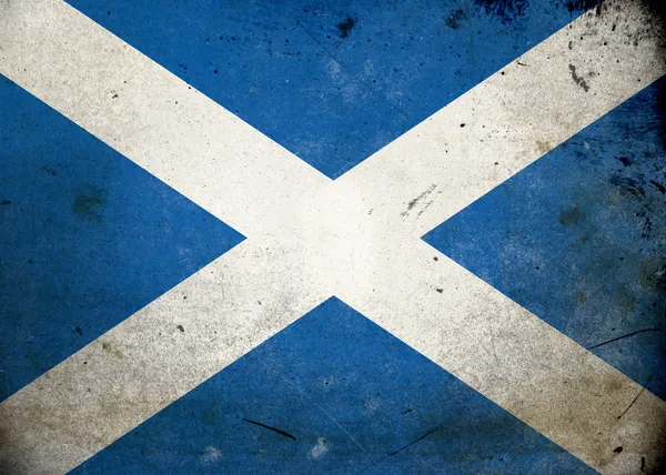 Гранж прапор Шотландії — стокове фото