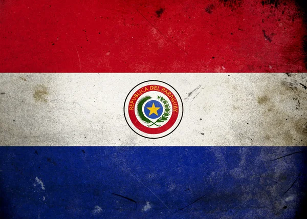 Grunge-Flagge Paraguay — Stockfoto