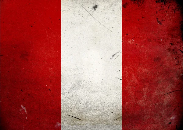 Grunge zászlót Peru — Stock Fotó