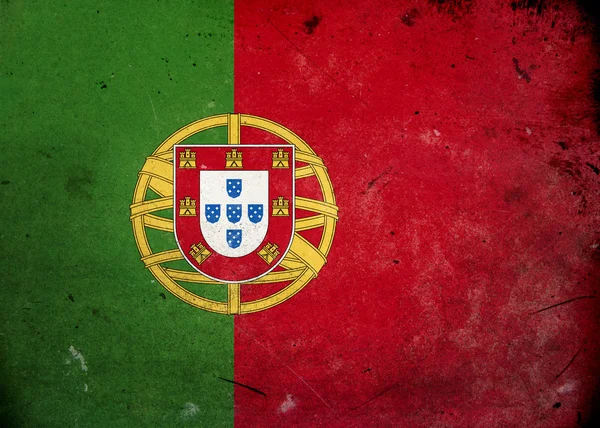 Grunge vlajka Portugalsko — Stock fotografie