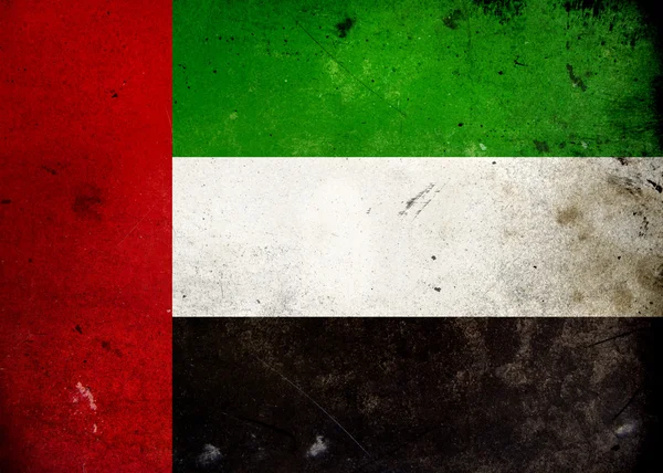 그런 지 국기 아랍 에미리트 — 스톡 사진