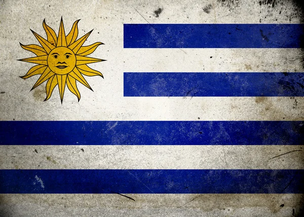 Grunge Flagge Uruguay — Stockfoto