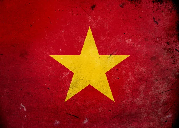 Grunge zászló Vietnam — Stock Fotó