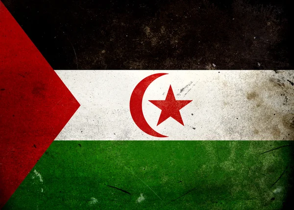 Гранж прапор Західна Сахара — стокове фото
