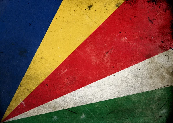 Grunge Flagge Seychellen — Stockfoto