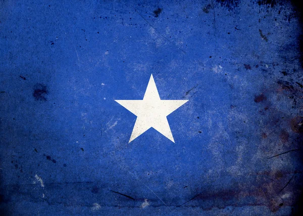 Bandera Grunge Somalia — Foto de Stock