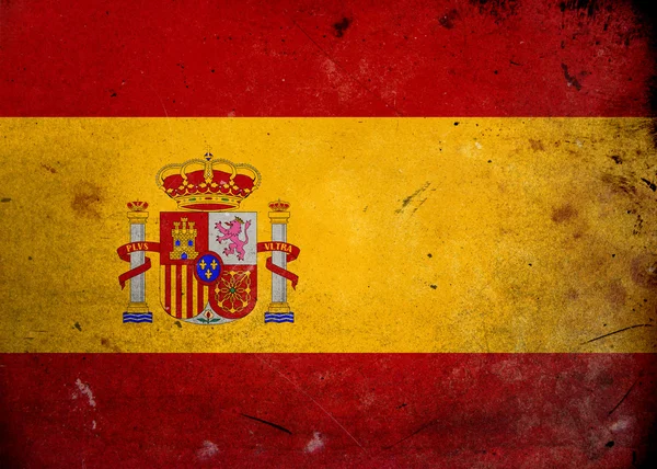 Grunge Flagge Spanien — Stockfoto