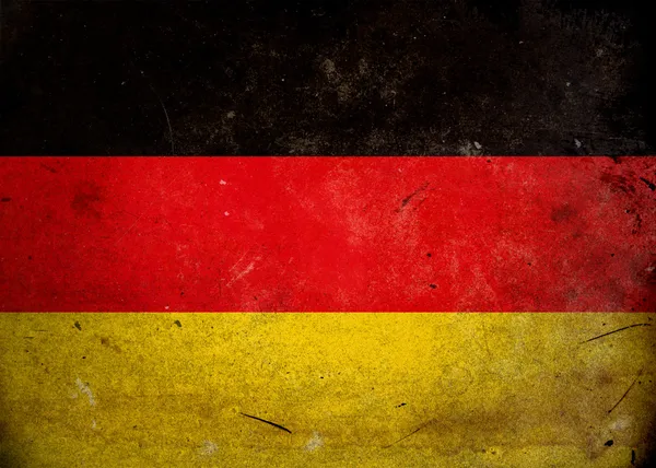 Almanya 'nın grunge bayrağı — Stok fotoğraf