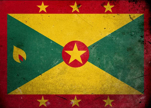 Grunge Flagge von Grenada — Stockfoto