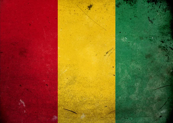 Grunge Flag of Guinea — Stock Photo, Image