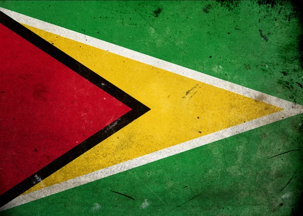Guyana 'nın Grunge Bayrağı — Stok fotoğraf
