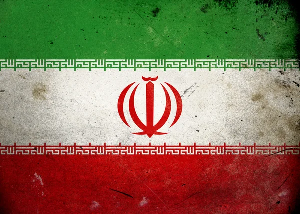 그런 지 이란의 국기 — 스톡 사진