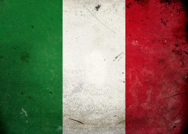 Grunge 意大利国旗的 — 图库照片