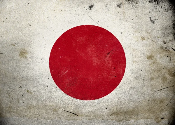 Bandera Grunge de Japón — Foto de Stock