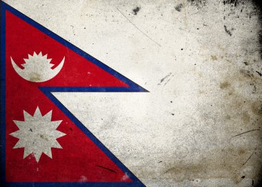 Grunge Flag the Nepal clipart