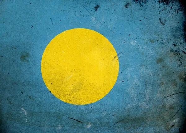 Bandeira Grunge Palau — Fotografia de Stock