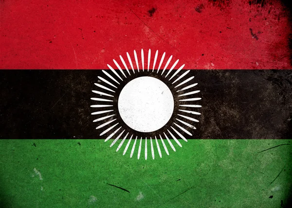 Grunge σημαία του Μαλάουι — Φωτογραφία Αρχείου
