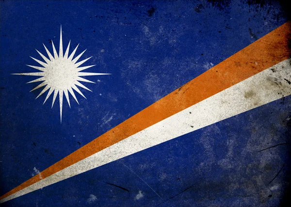 Bandera Grunge las Islas Marshall —  Fotos de Stock