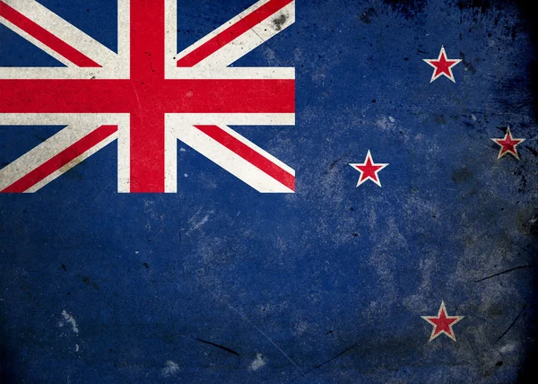 Bandiera Grunge Nuova Zelanda — Foto Stock
