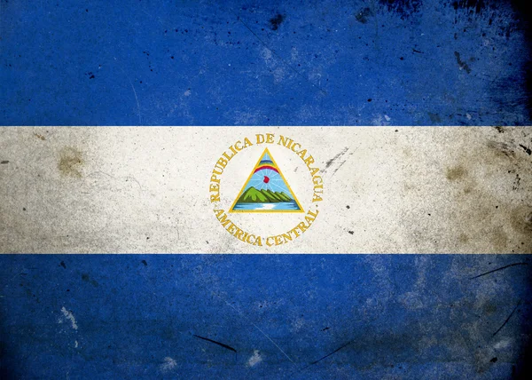 Grunge Flag Nicaragua — Stock Photo, Image
