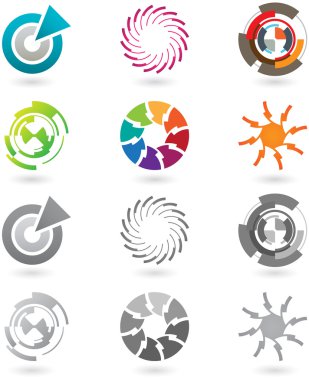 Collection of modern icons clipart