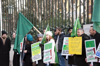 Circassians Protesting clipart