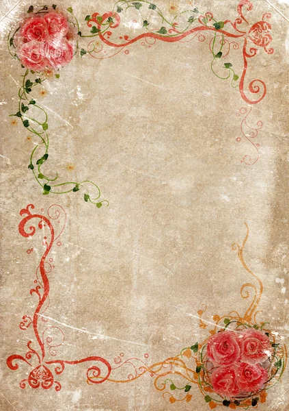 W wieku wzór papieru z ornamentem — Zdjęcie stockowe