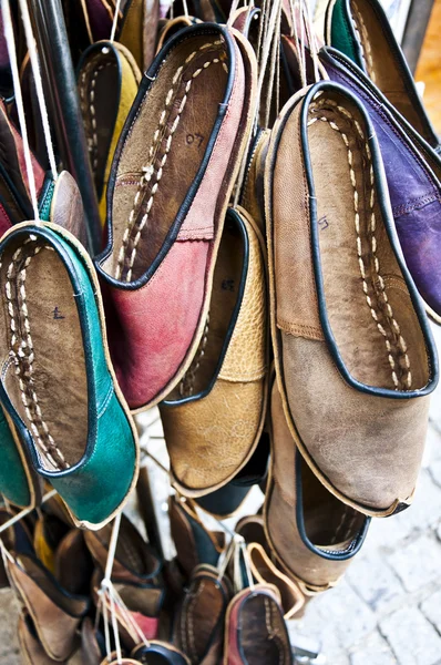 Autentiche scarpe in pelle turca — Foto Stock