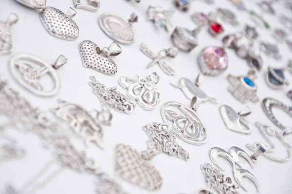 Silver accessories — Stock Photo, Image