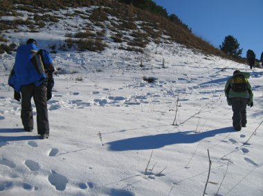 takım turist izlemek için gidiyor. Kış caucas