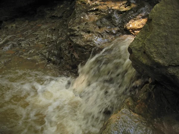 Waterfall between the rocks. The Caucasus nature — Stock Photo, Image