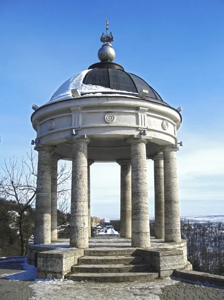 겨울에 Aeolus 하프입니다. 퍄티고르스크 랜드마크와 기념물 — 스톡 사진