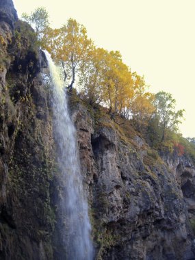 Honey waterfalls. North Caucasus travels. The Autumn clipart