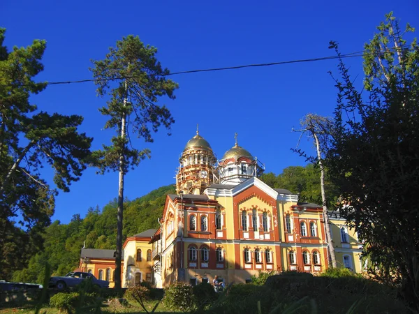 New Aphon monastery. Orthodox church. Abkhazia republic — Stock Photo, Image