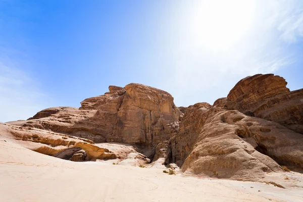 Rocks in Wadi Rum dessert — Stock Photo, Image