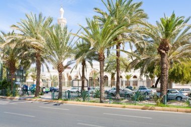 King Hussein Street in Aqaba clipart