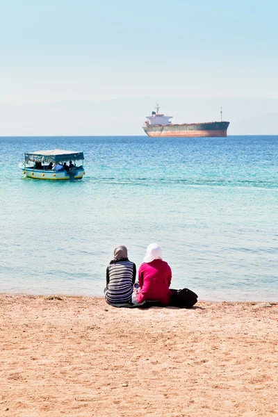 stock image on urban beach in Aqaba town