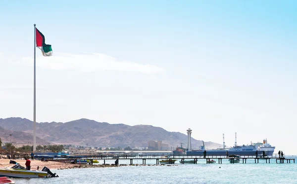 Hafen von Aqaba in Jordanien — Stockfoto