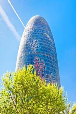 torre agbar gökdelen Barcelona