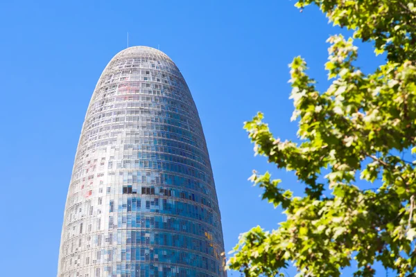 stock image The Torre Agbar skyscraper in Barcelona