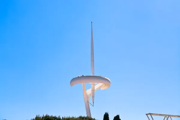 Montju? c Torre de Comunicaciones en Barcelona — Foto de Stock