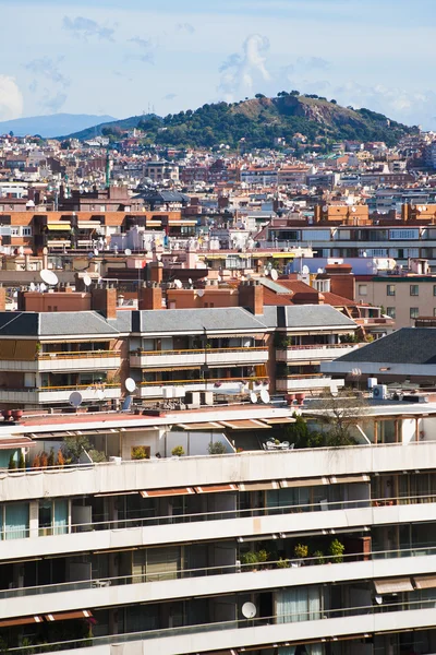 Powyżej widok na życie dzielnicy Barcelony — Zdjęcie stockowe