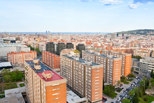 Panorama van barcelona stad — Stockfoto