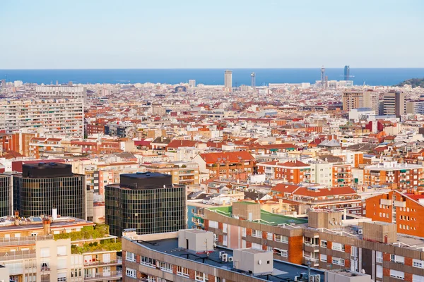 Vista di Barcellona in serata — Foto Stock