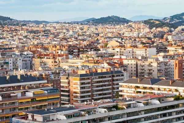 Panorama av Barcelona — Stockfoto