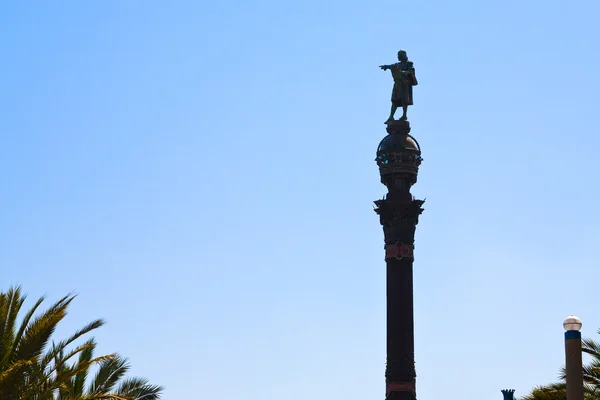 Columbus anıt, barcelona — Stok fotoğraf